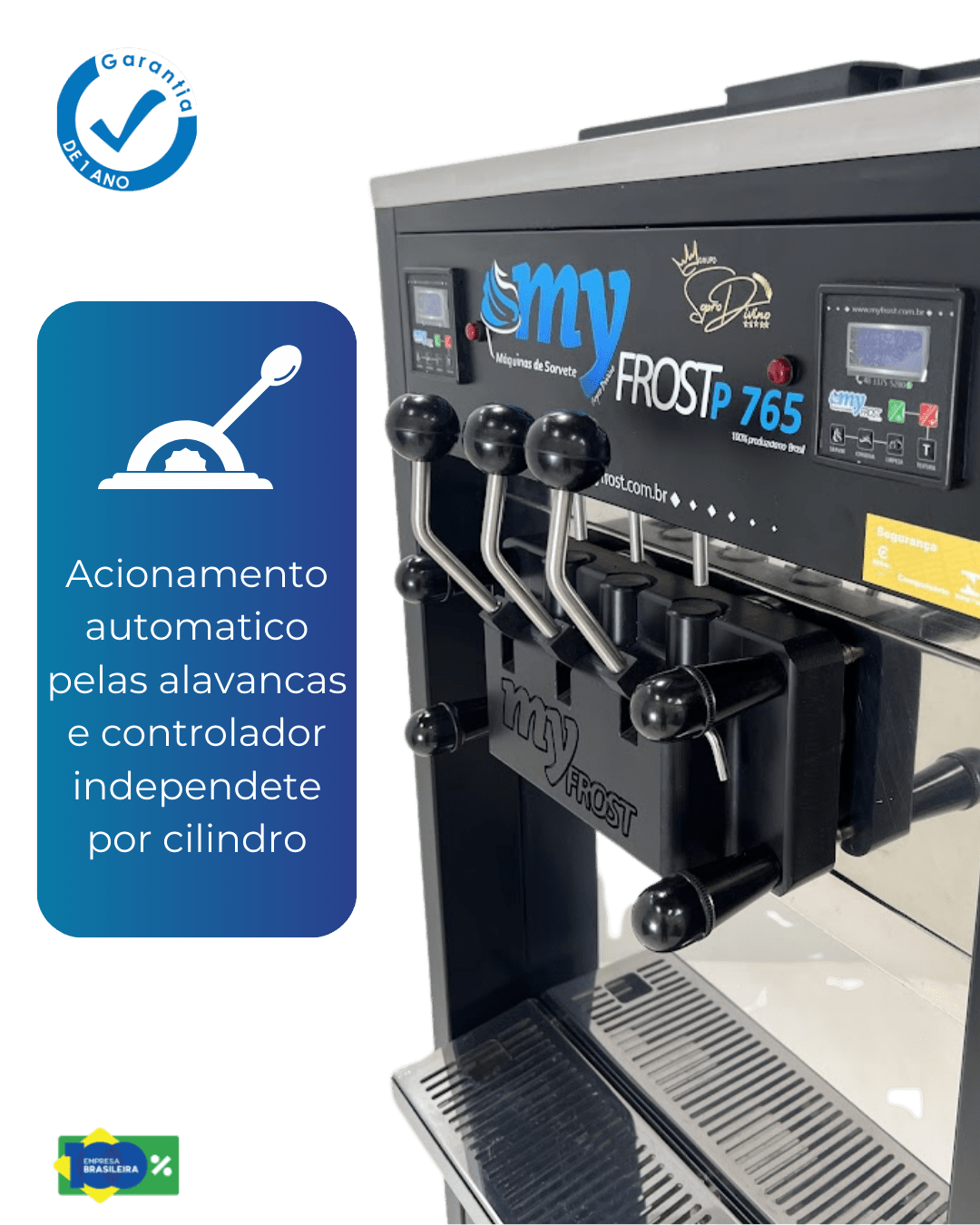 My Frost P 765 - Máquina de Sorvete Expresso com 3 Sabores - Imagem 5