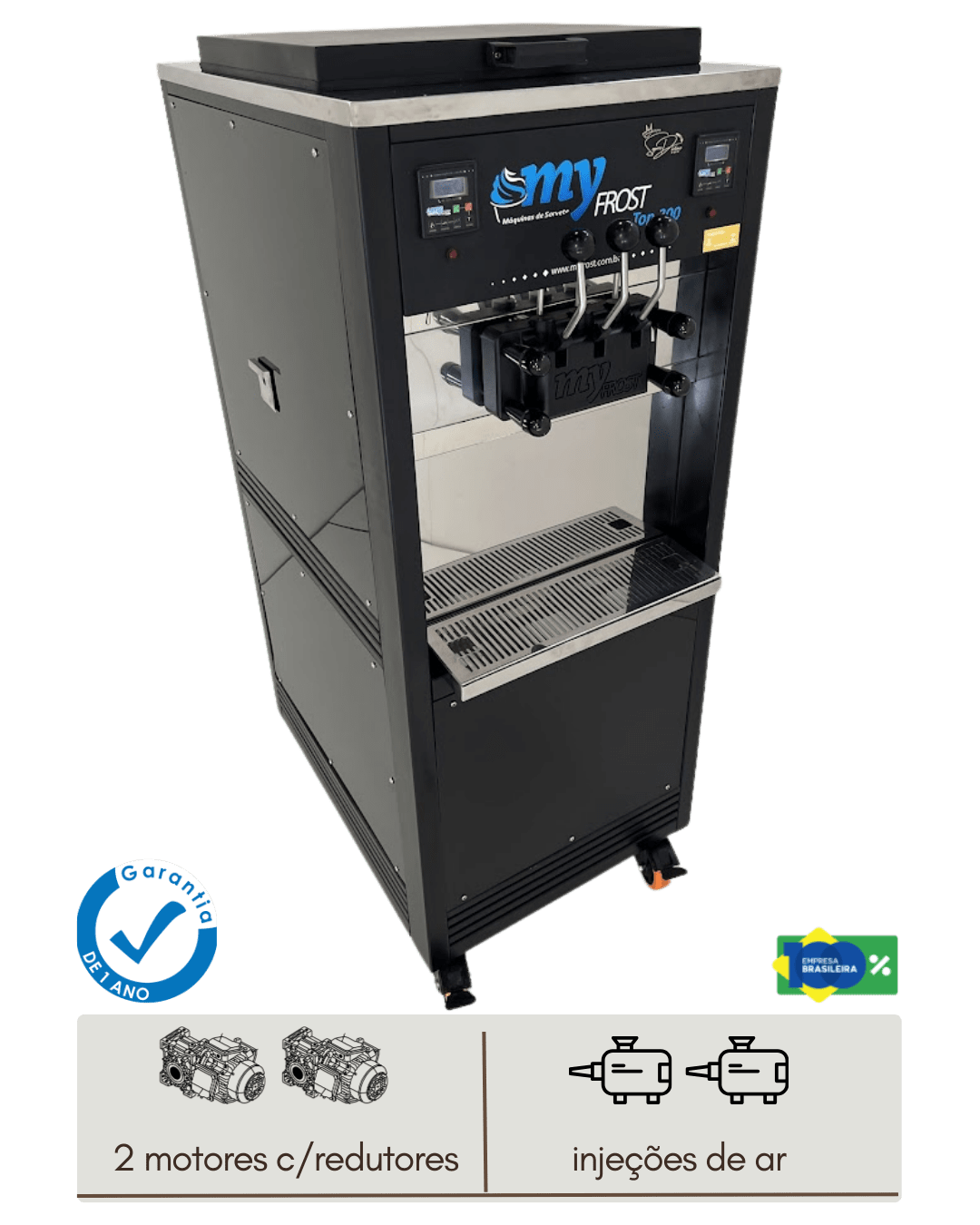 My Frost TOP 300 - Máquina de Sorvete Expresso 3 Sabores - Imagem 2