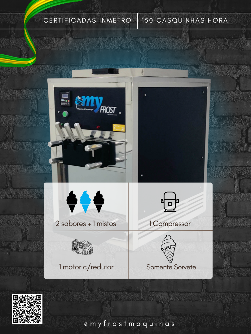 My Frost SLIM- Máquina de Sorvete Expresso de Balcão